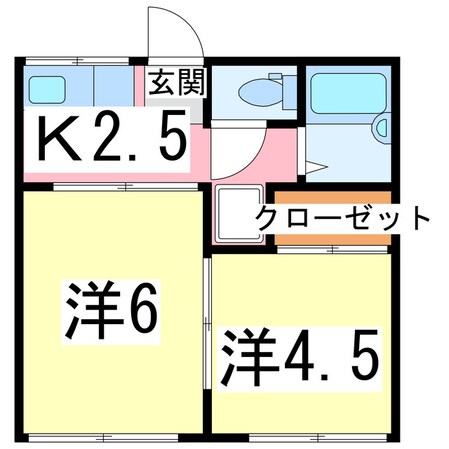 双葉ハイツの物件間取画像